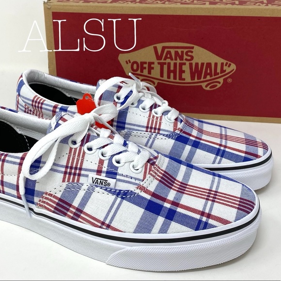 VANS ERA Plaid White Canvas Casual Skate Women’s Sneakers Size 6 VN0A4BV4VXW - Picture 11 of 15